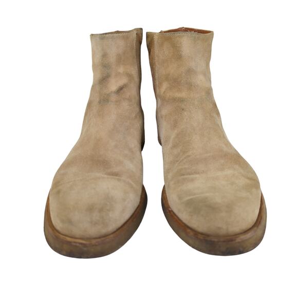 Common Projects Tan Suede Ankle Boots British‎ Chelsea Side Zip Men's 12 EU 45 - Picture 3 of 9